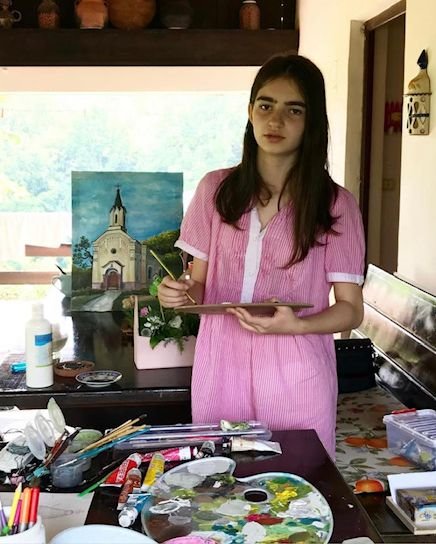 Talentovana mlada slikarka Dina Gregorić