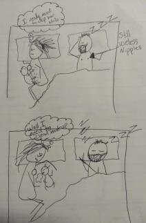 Mama, tata, beba, ilustracija