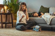 Mama, dete, prehlada, temperatura