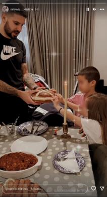 Aleksandar Mitrović, porodica, Kristina Mitrović