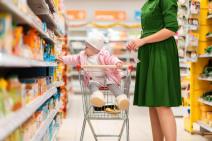 Mama, beba, kupovina, kolica