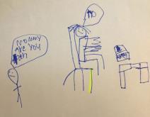 Majka se rastužila kada je videla crtež sina.jpg