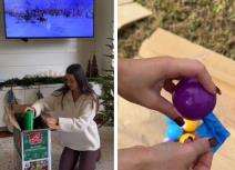 Mama ofarbala ćerkinu jelku.