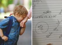 Mama reaguje kada dete dobije jedinicu iz matematike.