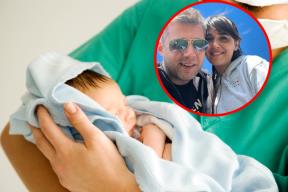 Bojan i Aleksandra Vasković, beba
