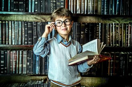 Dete, pametno, knjiga, inteligencija