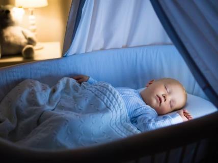 Beba, spavanje, noć, kolevka