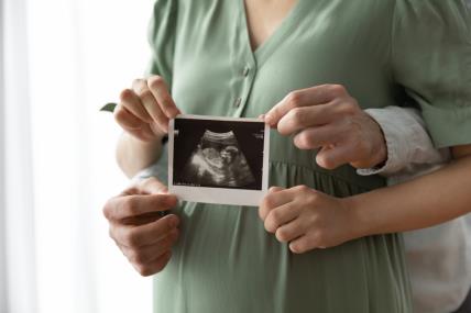 Trudnica, stomak, par, ultrazvuk