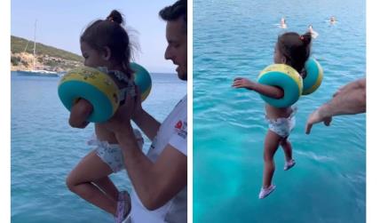 Tata bacio devojčicu u vodu.jpg