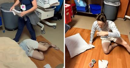 Tata se onesvestio na porođaju.