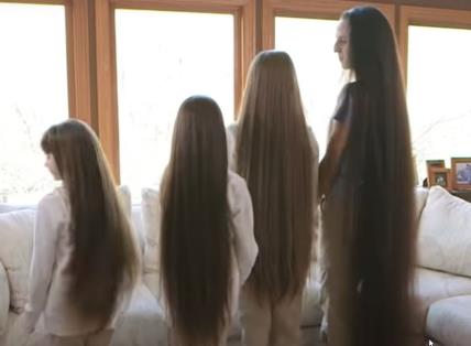 Porodica Zlatokose sa najdužom kosom