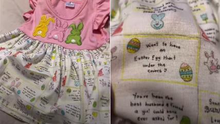 Neprimerene poruke ispisane na dečjoj haljini