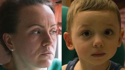 Oksana i njen sin Bogdan
