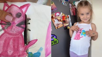 Dečji crtež, devojčica