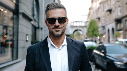 Doteran muškarac šeta ulicom