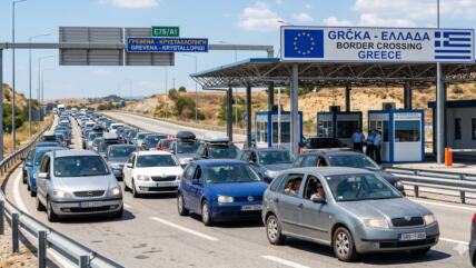 Kolona vozila na graničnom prelazu sa Grčkom