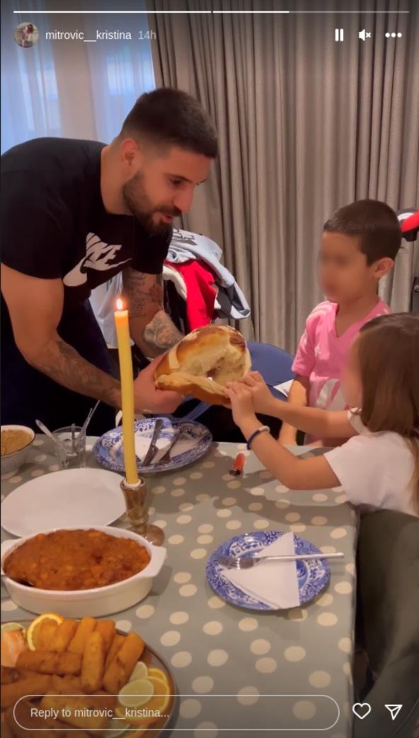 Aleksandar Mitrović, porodica, Kristina Mitrović