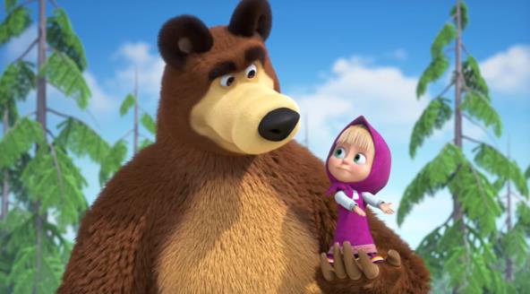 Maša i medved iz crtanog filma