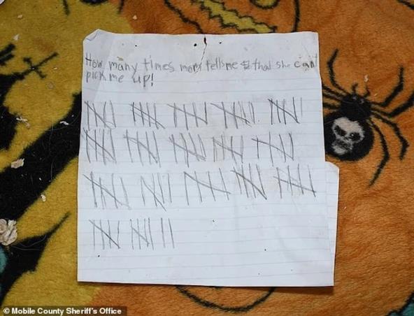 Devojčica beležila na papir koliko puta je majka odbila da dođe po nju