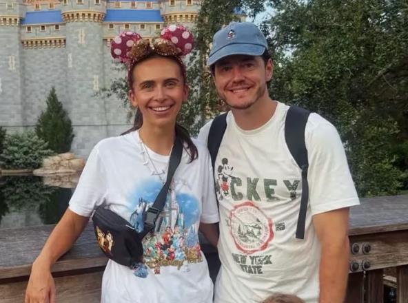 Imodžen Horton sa mužem