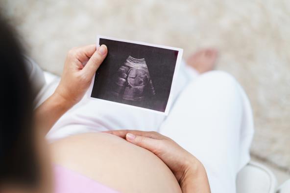Trudnica sa slikom sa ultrazvuka