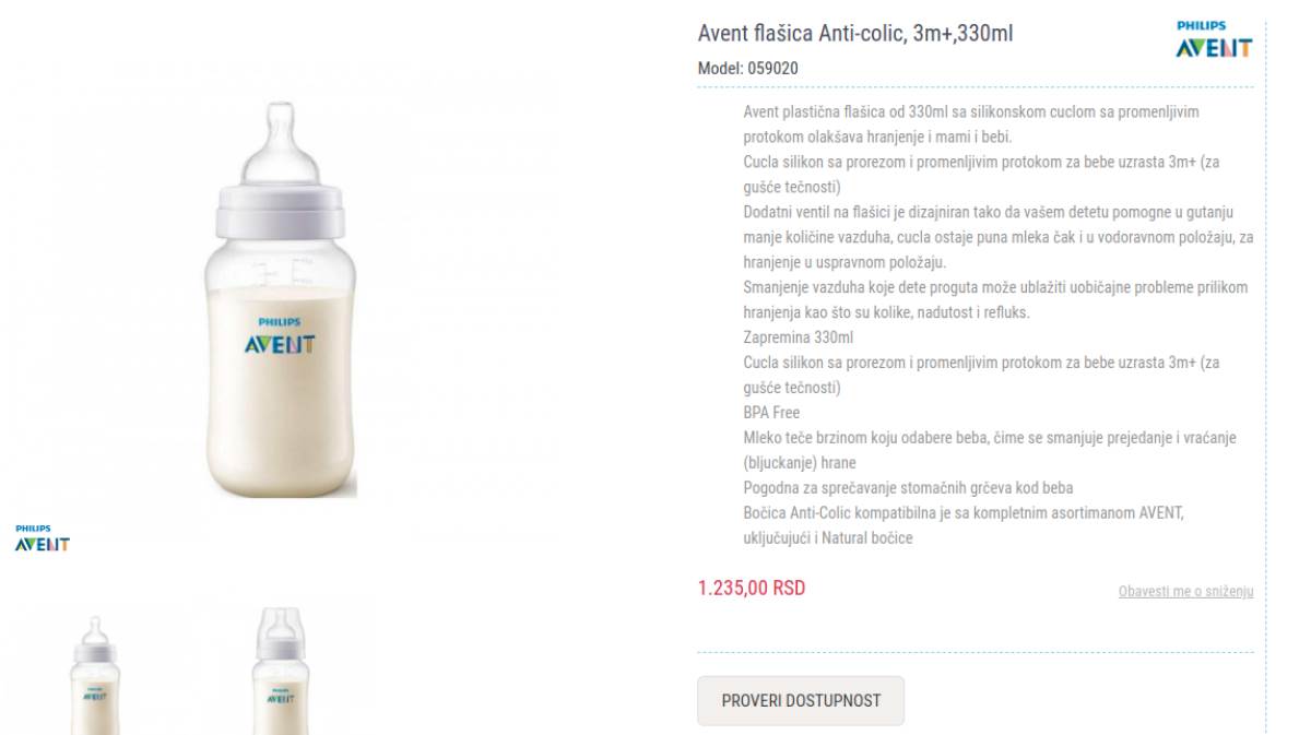 Flašice koje pomažu kod grčića