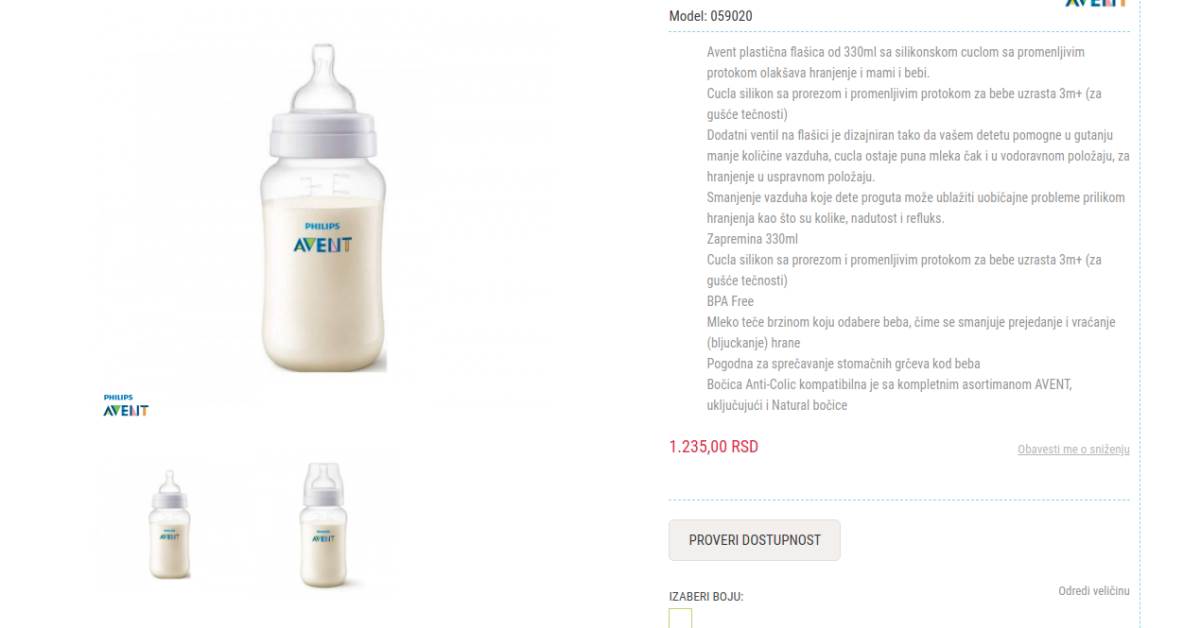 Flašice koje pomažu kod grčića