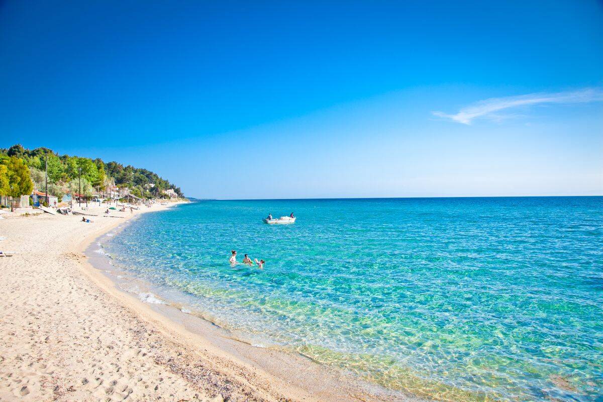 Sani Beach plaža